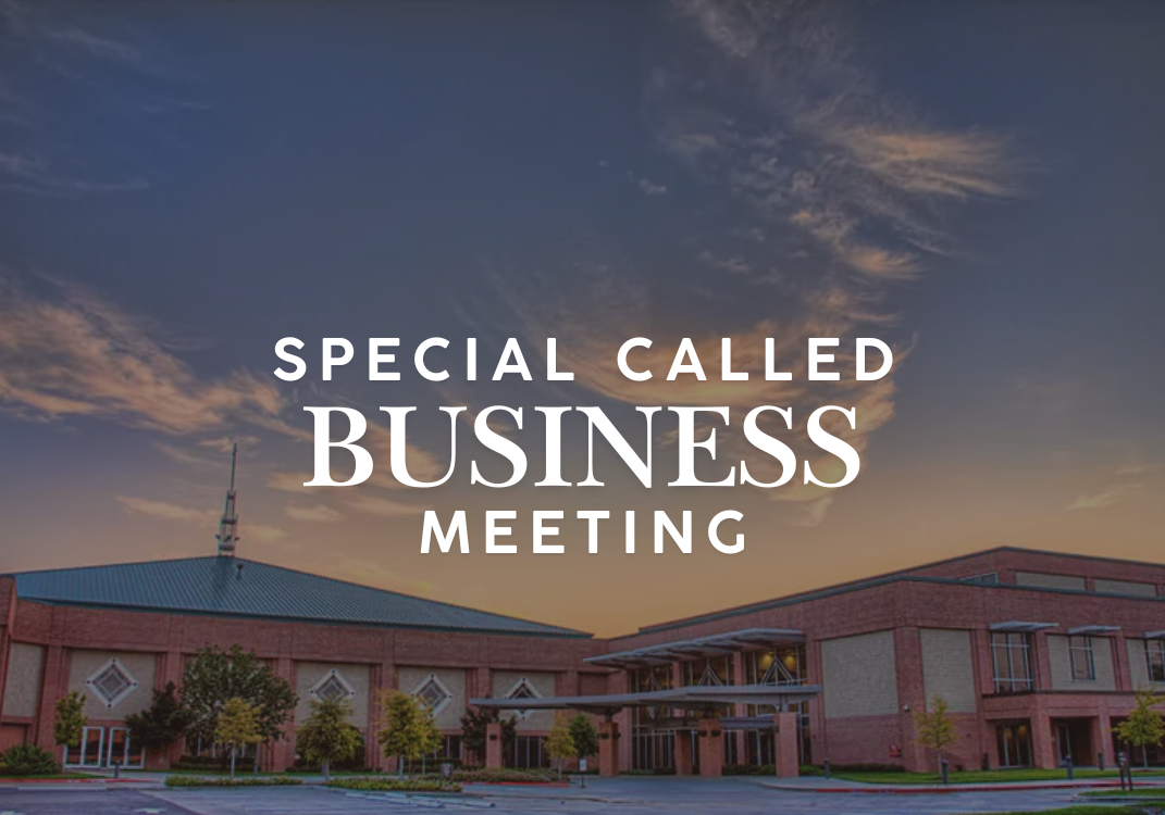 Special Called Business Meeting